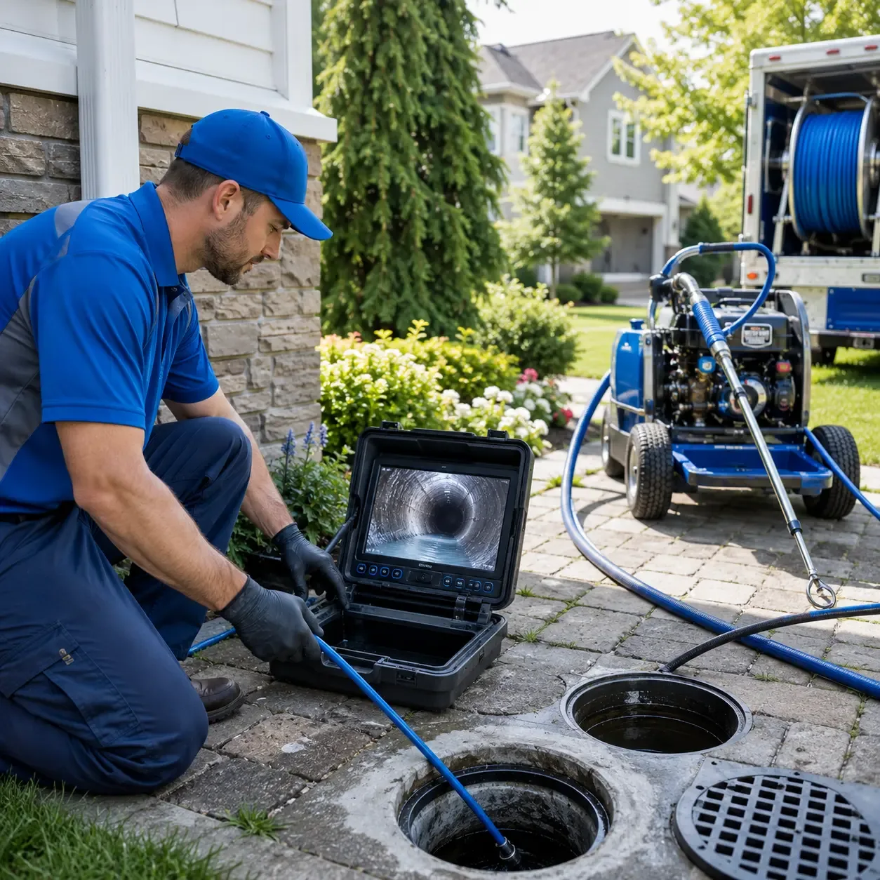 Outdoor drain cleaning professionals serving Middlebury, CT