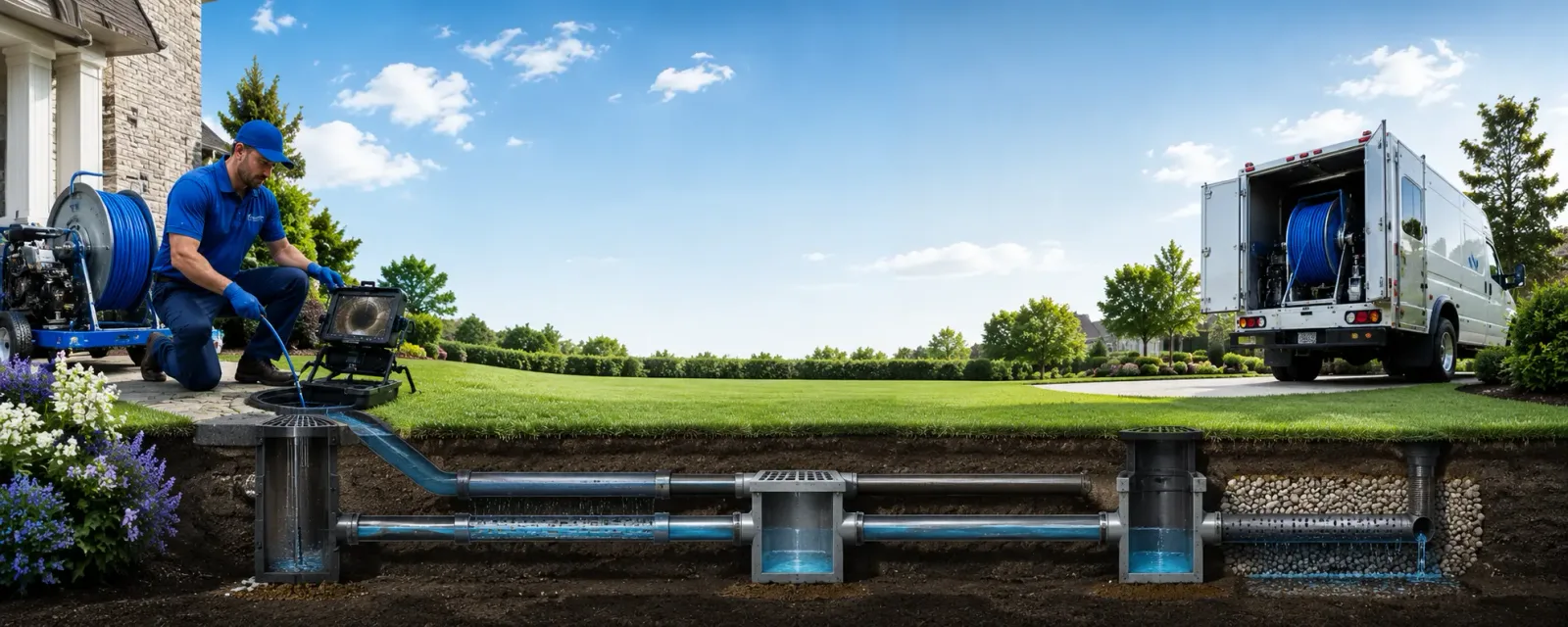 Outdoor drain cleaning information for Middlebury, CT
